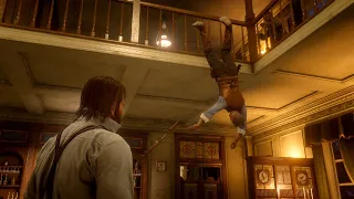 If Arthur doesn't help Hosea, you will get this funny Scene