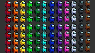 12 Colors Among Us Marble Race ASRM in Algodoo