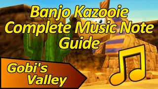 How to Collect All Music Notes on Gobi's Valley - Banjo Kazooie Complete Music Note Guide