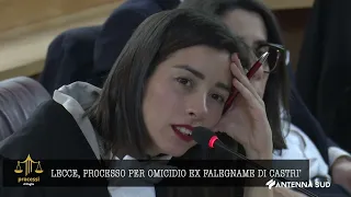 PROCESSI DI PUGLIA   PROCESSO PER OMICIDIO EX FALEGNAME DI CASTRI' DEL 23 APRILE 2024