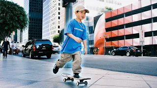 6 YEAR OLD SKATER FROM JAPAN IN LA