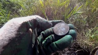 Нечего себе съездили на разведку,накопал пятаков....(Minelab Equinox 600)