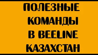 Полезные команды в BEELINE Казахстан