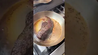 How to cook a steak stovetop #steak #newyorkstripsteak
