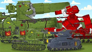 Soviet and Demonic Mega Monsters - Cartoons about tanks