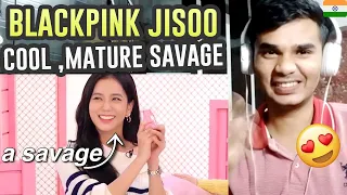 BLACKPINK JISOO IS AMAZING COOL MATURE AND SAVAGE   jisoo being a smart badass  Indian Reaction