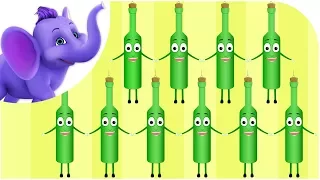 Ten Green Bottles - Nursery Rhyme with Karaoke