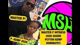 MSHTV: MASTER P! COMES TO SEE YOUNG PHENOM PEYTON KEMP(2026)!! INDIANA SHOWCASE!!!