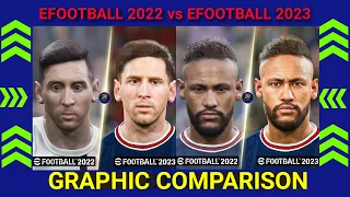 eFootball 2023 vs eFootball 2022 PSG Player Faces Comparison