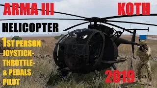 Arma 3 KOTH Helicopter joystick 1st person landings 2019