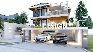 ELEGANT HOUSE DESIGN | 2 STOREY HOUSE with BASEMENT | 9.00m x 10.00m (216 sqm) | 3 BEDROOM