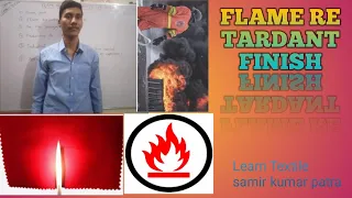 Flame retardant finish on cellulosic fibre// special finish //Textile finishing