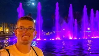 SALOU Spain - Beach Front & Promenade Tour - Fountain Shows, Bars & MORE!