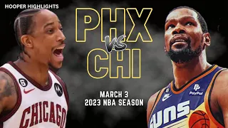 Phoenix Suns vs Chicago Bulls Full Game Highlights | Mar 3 | 2023 NBA Season