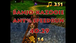 Banjo-Kazooie Any% Speedrun in 40:29 - New World Record by 16 minutes (POG Route)