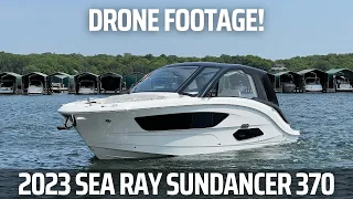 2023 Sea Ray Sundancer 370 Drone Footage on Lake Minnetonka! | MarineMax Rogers