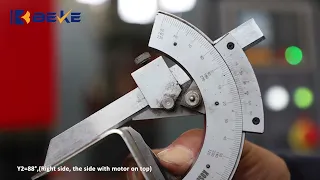 How to adjust when two sides with different bending angle for NC press brake
