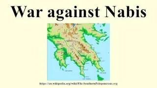 War against Nabis