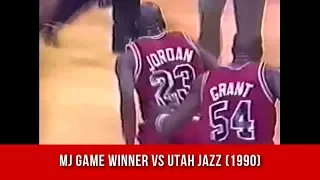 Michael Jordan (Age 27) Game Winner Vs. Jazz @ Utah (Nov. 13, 1990)