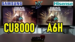 Samsung CU8000 vs Hisense A6H: Crystal Color vs Precision Color / 4K Smart TVs