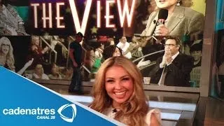 Thalía invitada a conducir The view en Estados Unidos