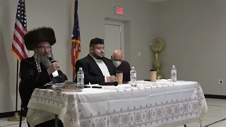 Rabbi speaking at Palestine event in Ohio.