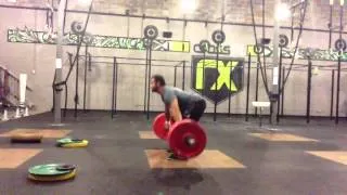 225 Power Snatch(ish) + squat snatch + OHS