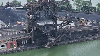 Unloading a Coal Train: The NS Sandusky Coal Dock in Action