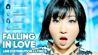 2NE1 - Falling In Love (Line Distribution + Lyrics Color Coded) PATREON REQUESTED