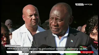 Presidential Imbizo | Govt urged to prioritize service delivery in NC