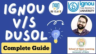 IGNOU V/S DU SOL| Which is best| Difference between IGNOU and SOL| IGNOU Update| SOL Update|OU Class