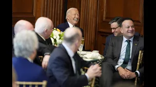 Speaker Johnson hosts President Biden and the Irish Taoiseach at a Capitol luncheon