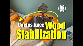 How to easily Vacuum Stabilize wood with Cactus Juice