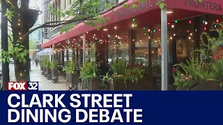 Dining debate continues over outdoor dining on Clark Street