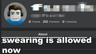 roblox is allowing swear words in usernames lol