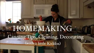 FALL HOMEMAKING / canning tips / cleaning / four days in my kitchen #simplyearth