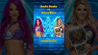 Sasha Banks vs Alexa Bliss comparison 🖤 #edit #wwe