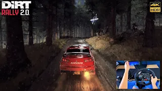 Dirt Rally 2.0 in 4K and Ultra Graphics | Scotland Rally (Mitsubishi Evo X)