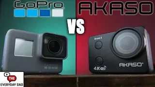 GoPro Hero 2018 vs Akaso Brave 5!  The Battle of the UNDERWATER Action Cameras!