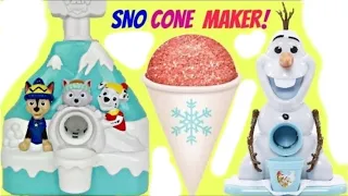 How to Make Snow Cones with Paw Patrol & Frozen Princesses