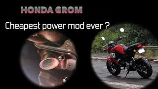 Honda Grom - Cheapest Performance Modification Ever? Cheap Mods