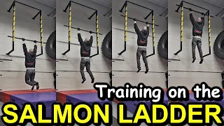 American NINJA Warrior SALMON LADDER Transfer!!! *Learning the Salmon Ladder Technique* #Shorts