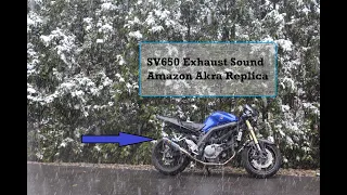 SV650 Exhaust Sound - Akrapovic Replica Slip-On Exhaust #SV650 #Suzuki
