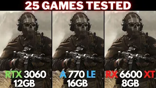 Intel ARC A770 vs. RTX 3060 vs. RX 6600 XT | 25 Games @ 1440p including Modern Warfare II