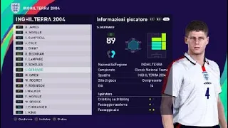 eFootball PES 2021: England 2004 classic team (PS4)