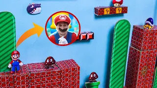 DIY Super Mario Real Life Gameplay from Cardboard