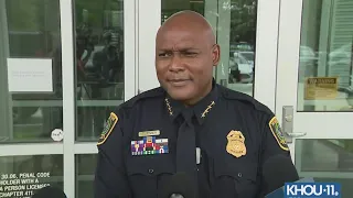 Houston Police Chief Troy Finner addresses family disturbance call at home