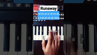 Runaway - Aurora (Easy Piano Tutorial) #viral #shorts