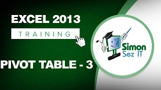 Working with Pivot Tables in Excel 2013 - Part 3 - Learn Excel Training Tutorial