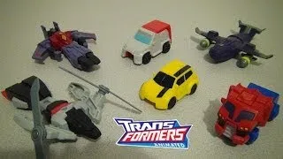 MCDONALD'S TRANSFORMERS ANIMATED 2008 HAPPY MEAL TOY COLLECTION VIDEO REVIEW